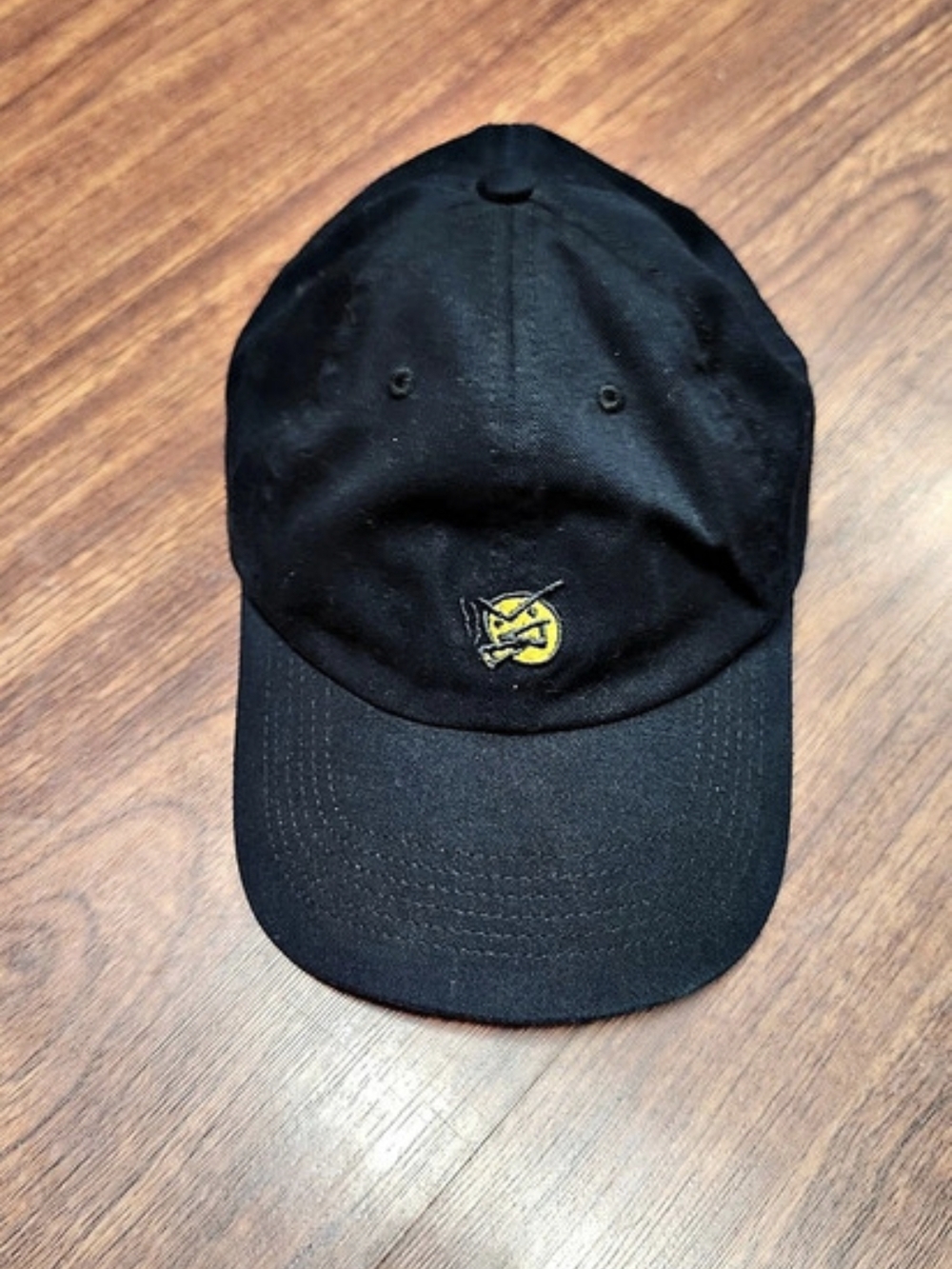 PO-LR Angry Snower baseball cap Black Adjustable Cap Size Large